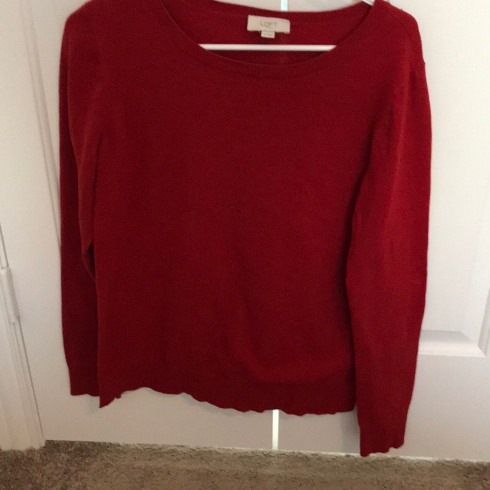 Red sweater